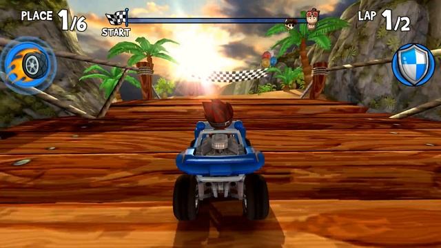 Beach Buggy Racing - Mushroom Grotto Secret Shortcuts смотреть онлайн