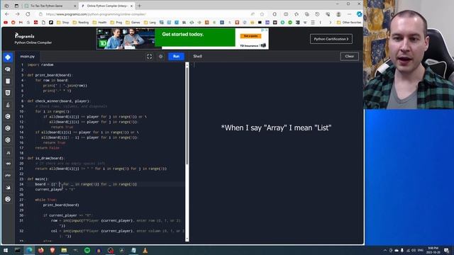 Programming Tic-Tac-Toe in Python with the Help of ChatGPT смотреть онлайн
