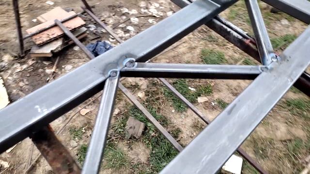 Изготовление фермы для навеса смотреть онлайн