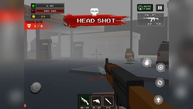 Pixel Z Gunner - Gameplay Walkthrough Part 3 - DUO, AK - 47 (Android) смотреть онлайн