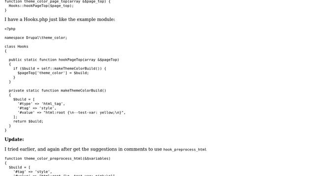 Drupal: How can I add CSS variables to the HTML head? смотреть онлайн