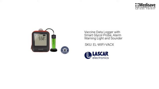 Vaccine Data Logger with Smart Glycol Probe Alarm Warning Light and Sounder EL WIFI VACX смотреть онлайн