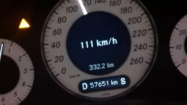Mercedes Benz W211 E200 Kompressor 0-100 Acceleration