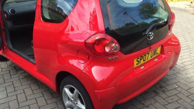 2007 Toyota Aygo VVT-I, 1.0ltr Petrol, 3dr, Red, Mot & Tax, Full Service £1995ono смотреть онлайн