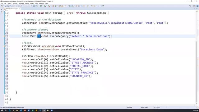 Apache POI Tutorial Part8 - How To Read Data from Database and Write into Excel #ApachePOI смотреть онлайн