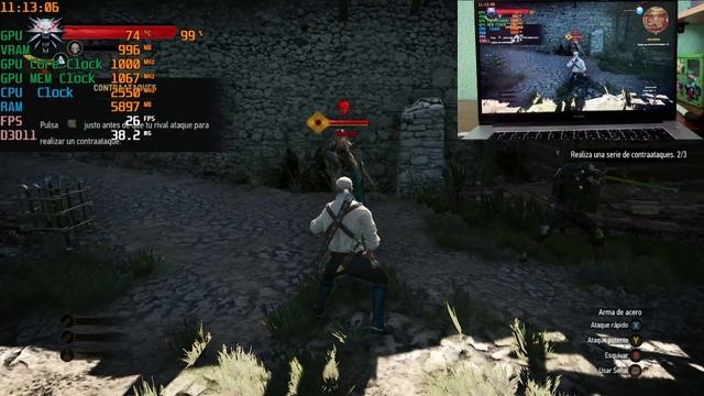 Huawei Matebook D 15 Ryzen 5 Con The Witcher 3
