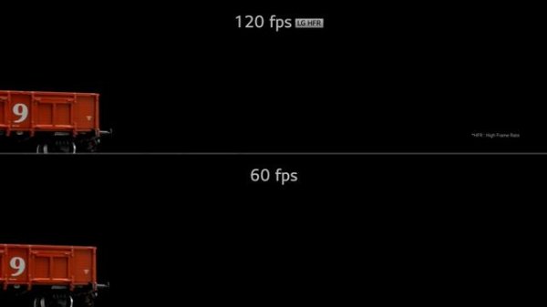 60 fps vs 120 fps Video Comparison - LG High Frame Rate