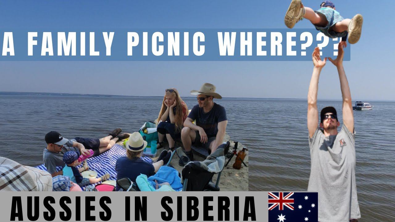 AUSTRALIAN FAMILY GOES ON A PICNIC ON THE OB RIVER | Russian nature in Siberia Novosibirsk |vlog#006 смотреть онлайн
