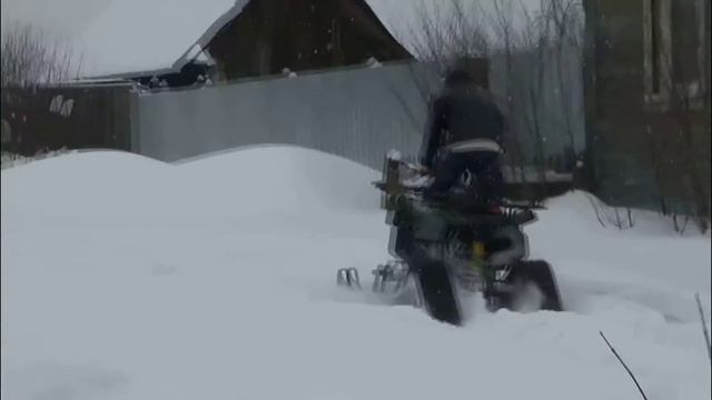 Комплект лыж и гусениц для квадроциклов (зимний комплект универсальный) смотреть онлайн