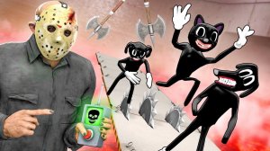 МУЛЬТЯШНЫЕ МОНСТРЫ ПРОТИВ ДЖЕЙСОНА! КТО ОСТАНЕТСЯ В ЖИВЫХ? ДИКАЯ ДОРОГА СМЕРТИ С SCP В Garry`s Mod