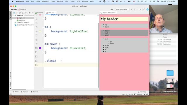 CS 124 UI—3: CSS additional selectors смотреть онлайн