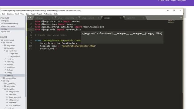 Create Simple Blog in Django | Login and Register | Django Project for beginners (part 4) смотреть онлайн