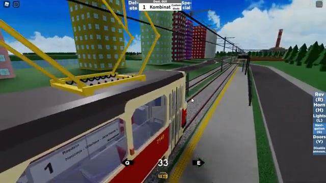 ROBLOX Nid's Buses.przejazd tatrą T3SUCS na lini 1 смотреть онлайн