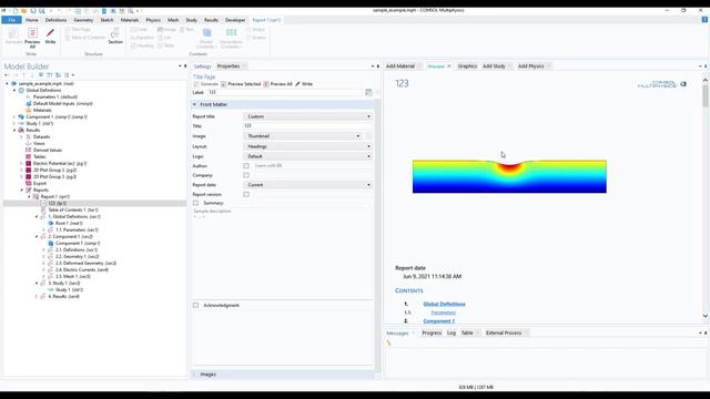 How to create reports in COMSOL Multiphysics - Tutorial | Learn with BK смотреть онлайн
