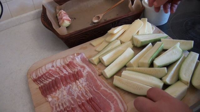 Как приготовить кабачки с беконом и сыром смотреть онлайн