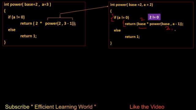 Calculate Power of a Number using Recursion смотреть онлайн
