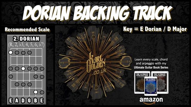 E Dorian Guitar Backing Track (E Minor / D Major) | Soulful Funk Style смотреть онлайн