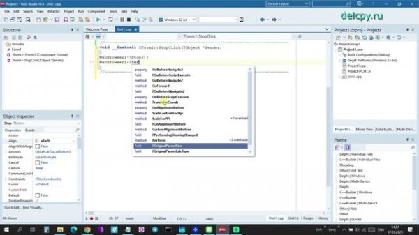WebBrowser C++ builder.
