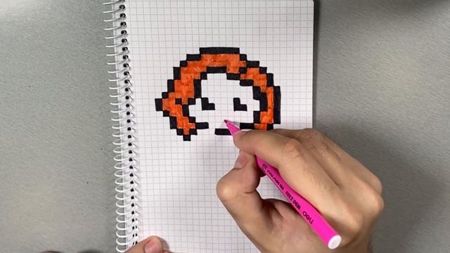 Рисуем Чёрную вдову. Рисунки по клеточкам смотреть онлайн