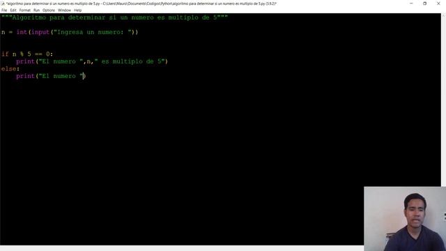 Programación en Python – Condicionales - Algoritmo para determinar si un numero es múltiplo de 5 смотреть онлайн
