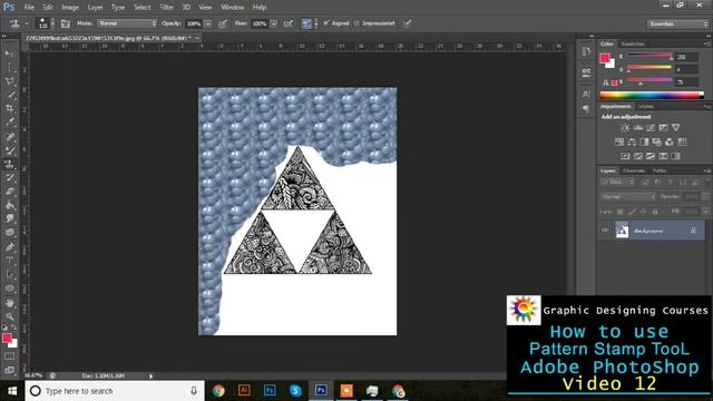 How to use Pattern Stamp Tool in Adobe Photoshop смотреть онлайн