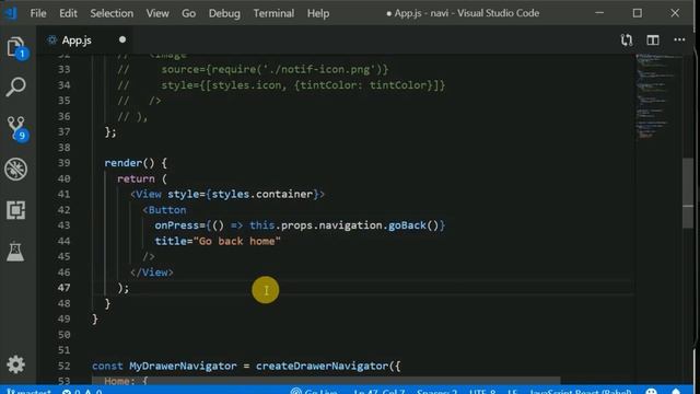 #4.1 - Drawer navigation with header | React Navigation v 3.x | react native tutorials in hindi смотреть онлайн