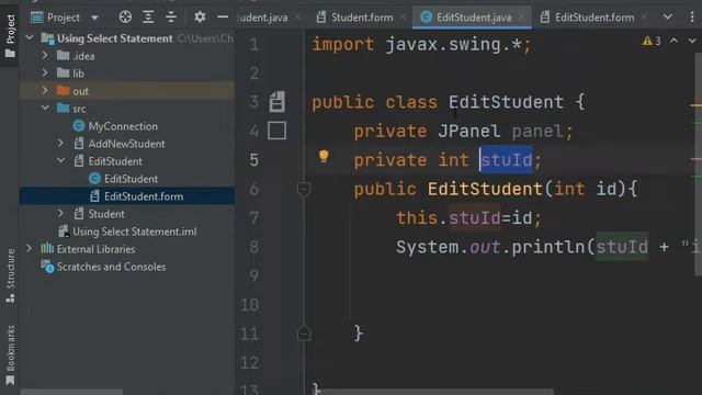 Java with intelliJ ideas create constructor with parameter смотреть онлайн