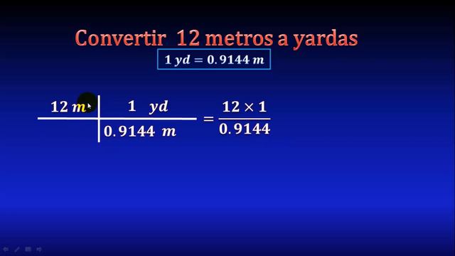 25. Cómo convertir metros a yardas (yd) muy fácil смотреть онлайн