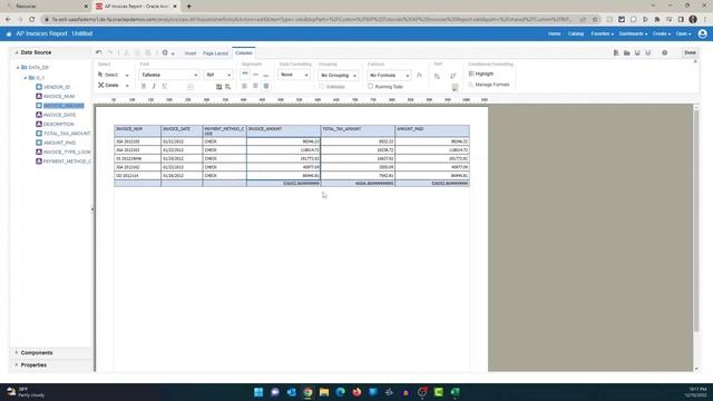 Oracle BIP : Edit Layout and Add a New Report Layout смотреть онлайн