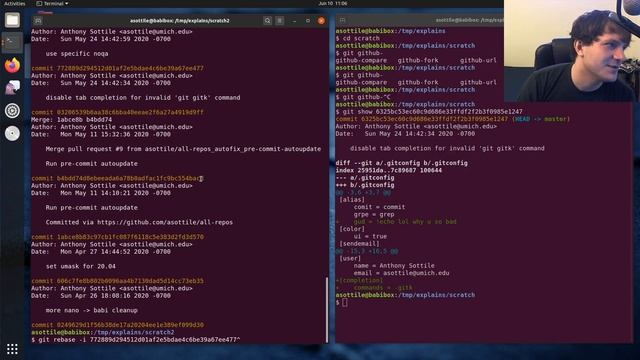 three ways to edit git commits (intermediate) anthony explains #049 смотреть онлайн