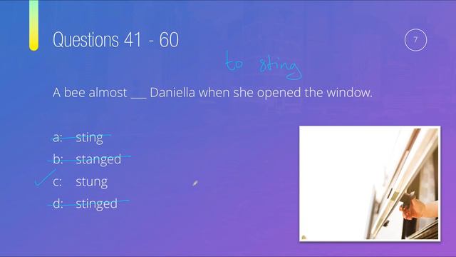 [41-60] 1000 English Grammar Test Practice Questions (Past Simple)