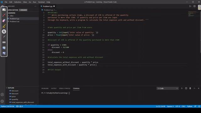 Python Basics | How to Calculate Expenses in Python | Python Programming For Beginners смотреть онлайн