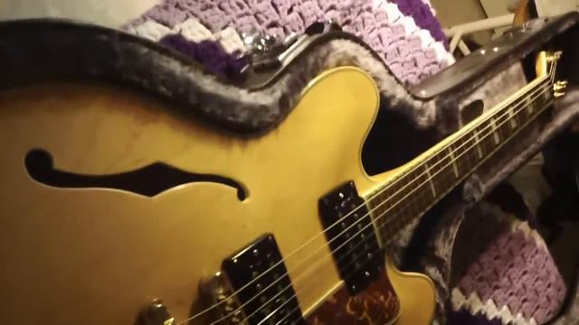 Rare 87 Sheraton 335 epiphone by gibson on the headstock aged blond HC SOLD смотреть онлайн