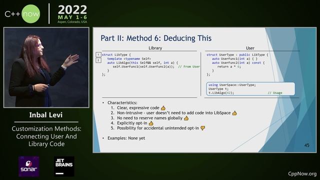 Customization Methods: Connecting User And Library Code - Inbal Levi - CppNow 2022 смотреть онлайн