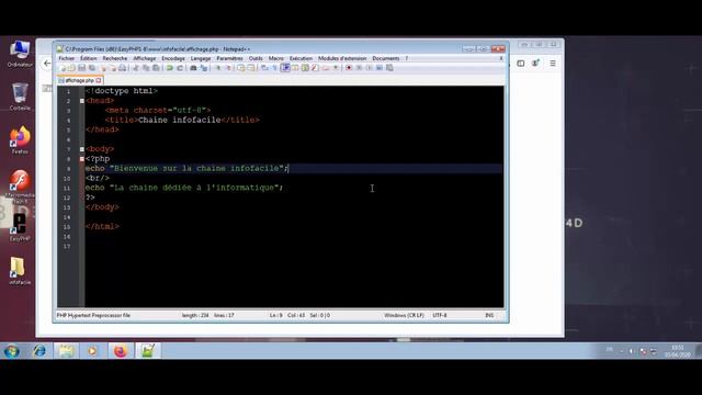 Tutos PHP: Vidéo 5 :Utilisation de php смотреть онлайн