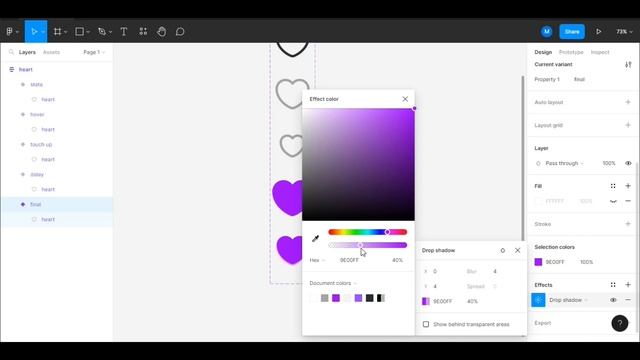 How to create animated heart (Like) button in Figma | Easy Figma Animation смотреть онлайн