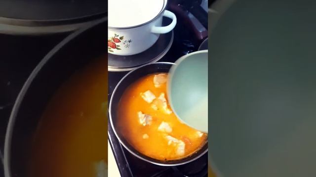 Рисовый суп со свининой.?❤️?