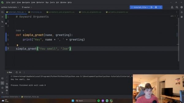 Python Tutorial Ep. 19 - Default and Keyword Arguments