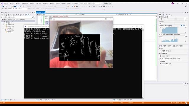 OpenCV 예제 - 웹캠 영상에 실시간 ROI 하기( OpenCV Example - Select ROI on Real time webcam video) смотреть онлайн