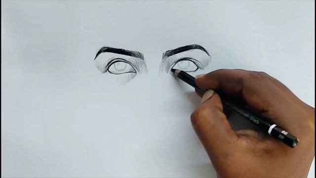 how to draw both eyes - 1 || pencil drawing || black and white смотреть онлайн