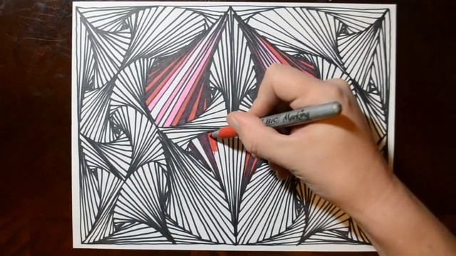How to Draw Line Illusions - Pattern Doodle Sketch 7 смотреть онлайн