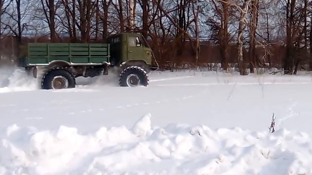 Газ 66 дизель на 55х колесах
