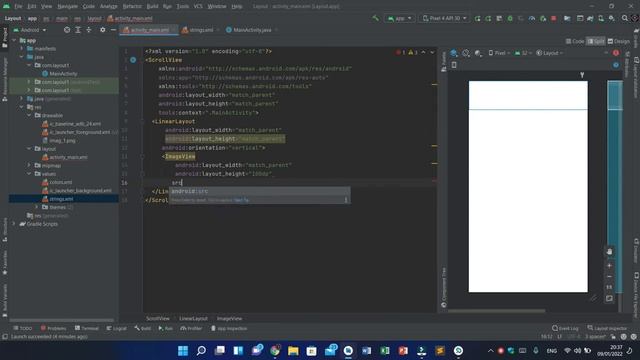 What is ScrollView | PART 9 | (Android Studio) | Sinhala смотреть онлайн