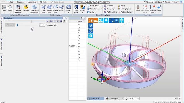 156 Черновое фрезерование по плоскости смотреть онлайн