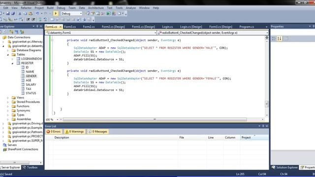 Search or Filter Data in Datagridview by using RADIO BUTTON in DOT NET смотреть онлайн