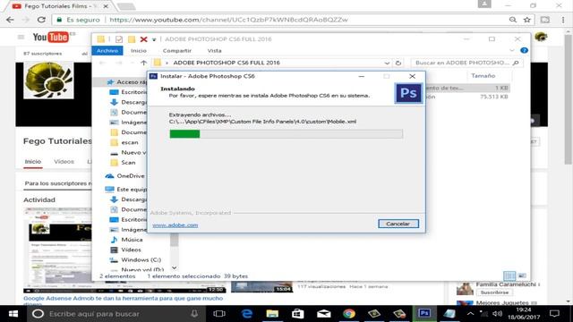 Instalar Descarga Adobe Photoshop CS6 2017 Full Español 7, 8 ,8 1, 10 Fego Tutoriales Films смотреть онлайн