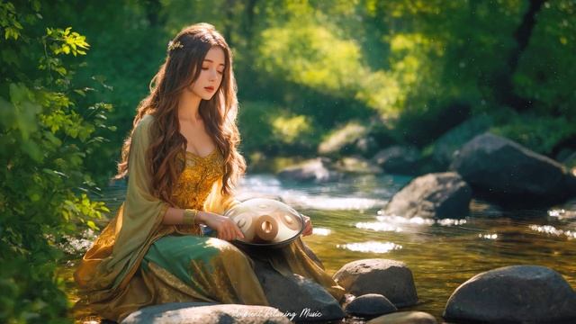 Relaxing Uplifting Hang drum music - Elevate Your Spirit | Ambient Relaxing Music смотреть онлайн