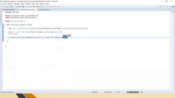 When-Otherwise | Case When end | Spark with Scala | Scenario-based questions