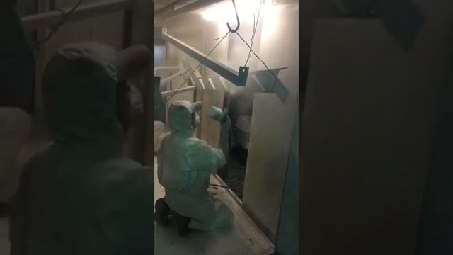 Процесс окраски лестницы порошковой краской смотреть онлайн