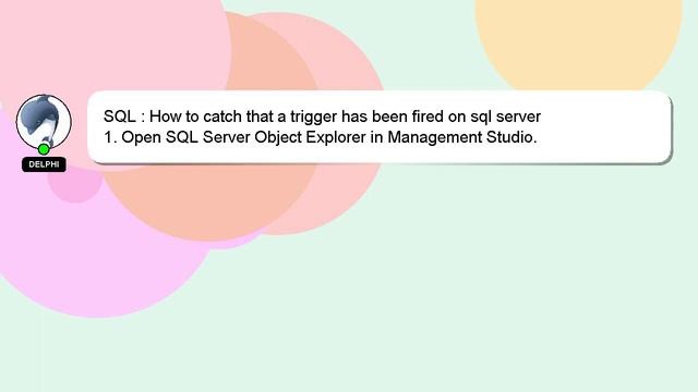 SQL : How to catch that a trigger has been fired on sql server смотреть онлайн